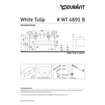 Duravit Waschtischunterbau WHITE TULIP 1600x408x550mm No we sdm ES Eiche links