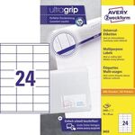 Avery Zweckform Universaletikett 3422 70x35mm weiß 2.400 St./Pack.