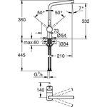 GROHE Einhand-Spültischbatterie Minta 1/2Zoll L-Auslauf wa sun gebü