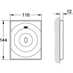 Grohe Infrarot-Elektronik TECTRON SURF f Urinal Trafo chr