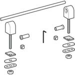 Geberit Edelstahlscharnier passend zu Renova Compact WC-Sitz 572800