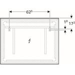 Geberit Lichtspiegel XENO² 900x710x55mm, 72,7 W