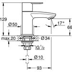 Grohe Standventil EUROSTYLE C XS-Size chr