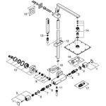 Grohe Du-syst EUPHORIA CUBE SYSTEM 230 m Thermostat-Batt chr