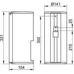 Keuco Mehrfach-Toilettenpapierhalter PLA für Rollenbreite 120mm ES