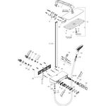 Showerpipe RAINDANCE SELECT E 360 1jet DN 15, mit ShowerTablet Select 300 chrom