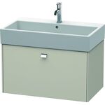 Duravit Waschtischunterbau BRIOSO Griff chrom 442x784x459mm taupe matt