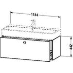 Duravit Waschtischunterbau BRIOSO Gri Frontfarbe 442x1184x459mm weiß matt