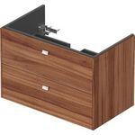 Duravit Waschtischunterbau BRIOSO Griffe chr 553x820x479mm nussbaum natur