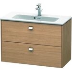 Duravit WT-Unterbau BRIOSO COMPACT Griffe chr 553x820x389mm europ. eiche