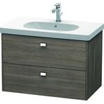 Duravit Waschtischunterbau BRIOSO Griffe chrom 563x820x469mm pine terra