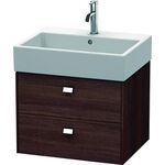 Duravit Waschtischunterbau BRIOSO Griffe chr 442x584x459mm kastanie dunkel