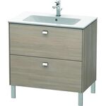 Duravit Waschtischunterbau BRIOSO Griffe chrom 683x820x479mm pine silver