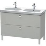 Duravit Waschtischunterbau BRIOSO Griffe chrom 693x820x469mm graphit matt