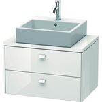 Duravit Konsolenunterschrank BRIOSO Griffe Frontfarbe 442x720x480mm we hgl