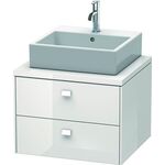 Duravit Konsolenunterschrank BRIOSO Griffe Frontfarbe 442x620x550mm we hgl