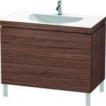 Duravit Möbelwaschtisch L-CUBE 1000x540mm o ÜL 1 HL nussbaum dunkel