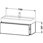 Duravit Waschtischunterbau XSQUARE 397x1184x460mm weiß matt