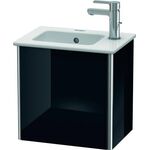 Duravit Waschtischunterbau XSQUARE 400x410x289mm Türansch li sw hochglanz