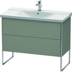 Duravit Waschtischunterbau XSQUARE 805x1010x473mm steingrau seidenmatt