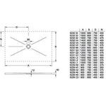 V&B Duschwanne SUBWAY INFINITY mit Antirutsch 1500x900x40mm we