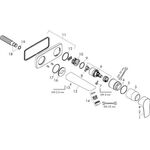 HG Fertigmontageset TALIS E f UP-2-Loch-WT-Armatur Ausl 225mm ma we