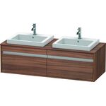 Duravit Waschtischunterbau KETHO 550x1400x426mm nussbaum natur