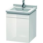 Duravit Waschtischunterbau L-CUBE 447x460x558mm Ans links weiß hochglanz