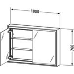 Duravit Einbau-Spiegelschrank L-CUBE 154x1000x700mm