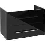 V&B Waschtischunterschrank AVENTO 780x514x452mm Crystal Black