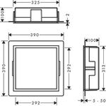 HG Wandnische XtraStoris Individual ma-sw 300x300x100mm Designrahmen bru bro