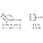 Hewi Winkelgriff SERIE 801 Winkel 135Grad, d= 33mm signalweiß