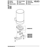 Keuco Lotionspender PLAN mit Halter und Pumpe sw ma