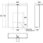 Emco LED-Lichtspiegelschr. PURE 2 STYLE AP 600x721mm 2-tü LED-Aufsstr. Aluminium