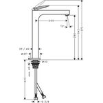 EH-WT-MI 280 AXOR CITTERIO m AG HGri Rautenschliff pol. bl chrome