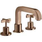 3-Loch-Wannenrandarmatur AXOR CITTERIO DN 15 mit Kreuzgriffen polished red gold