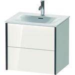 Duravit Waschtischunterbau XVIU 557x610x480mm Prof. sw ma weiß hochglanz