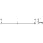 Handtuchhalter AXOR UNIVERSAL 800mm stainless steel optic