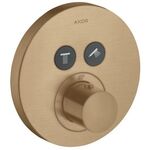 Thermostat SHOWERSELECT ROUND AXOR UP für 2 Verbraucher brushed bronze