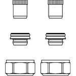 OV Klemmringverschraubung Regusol Set 2 MS mit Stützhülsen 22mm (2 Stück)