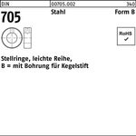 Stellring DIN 705 Bohrung f.Kegelstift B 100x140x25 Sta leichte Reihe 1St.