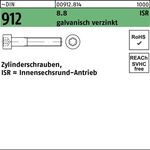 Zylinderschraube DIN 912 ISR M6x16-T30 8.8 galv.verz. 200St. - VPE: 200