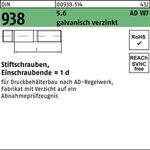 Stiftschraube DIN 938 M10x 35 5.6 galv.verz. 100 Stück - VPE: 100