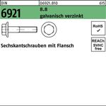 Sechskantschraube DIN 6921 Flansch M12x 40 8.8 galv.verz. 100 Stück - VPE: 100