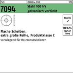 Unterlegscheibe ISO 7094 33 Stahl 100 HV galv.verz. 25 Stück - VPE: 25