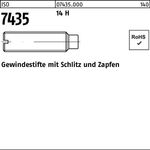 Gewindestift ISO 7435 Schlitz/Zapfen M4x 12 14 H 100 Stück - VPE: 100