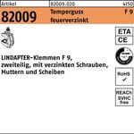 Klemme R 82009 GTW 40 F 9 M24/45 - 95 Temperguss feuerverz. 1St. LINDAPTER