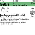 Sechskantmutter R 84032 Biloc Klemmteil M6 8 galv.verz. 1000 Stück - VPE: 1000