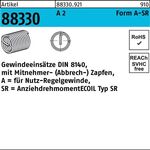 Gewindeeinsatz R 88330 FormA M10x 20 A 2 100 Stück AMECOIL - VPE: 100