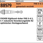 Highbond-Anker R 88579 M12x 75/25 Stahl galv.verz. 10 Stück FISCHER - VPE: 10